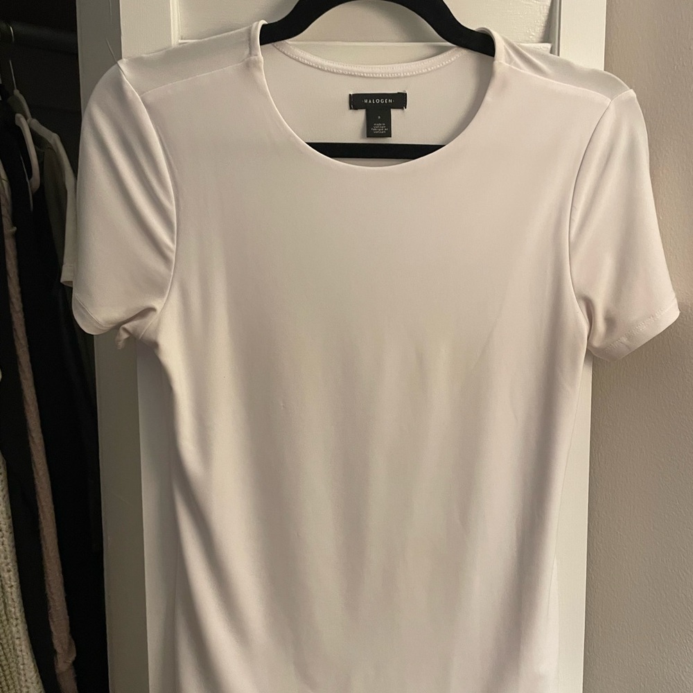 Halogen White Short Sleeve Tee